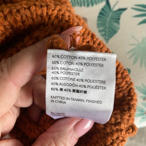 Anthropologie Cozy Knit Halter Sweater in Rust - Picture 6 of 6